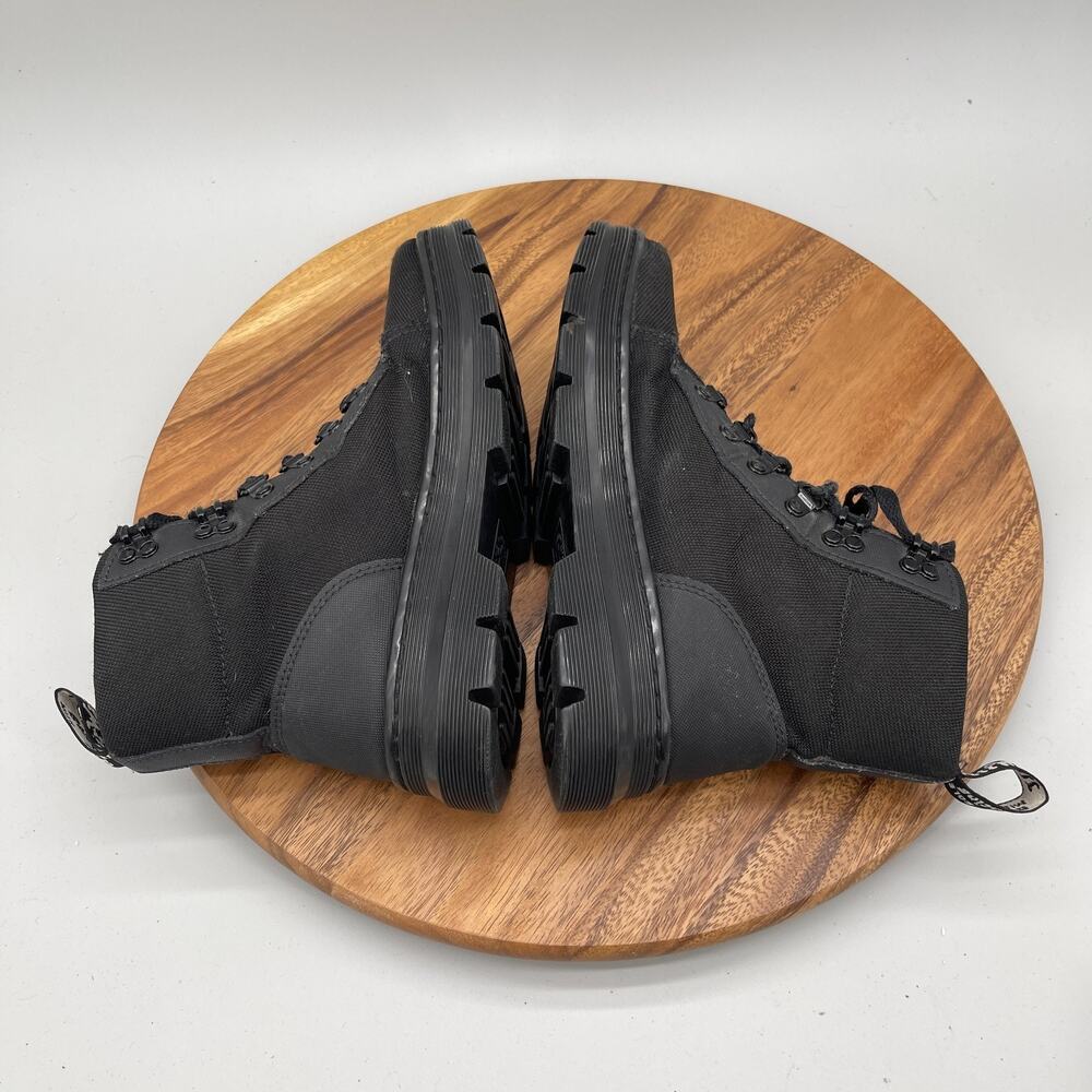 Dr Martens Combs W Boots Womens Size 8 Air Wair Black Lace Up Combat Ankle Shoes - Picture 6 of 9